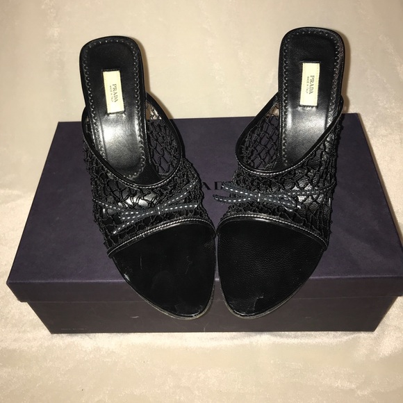 PRADA FISHNET HEELS - Picture 2 of 6